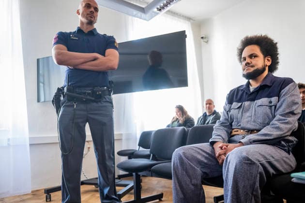 District Court for Prague 3 hears another case of former Czech MP Dominik Feri (right), in Prague, Czech Republic, on May 18, 2025. Feri is charged with another rape, as he had consensual sex with 17-year girl woman but removed condom without her consent (CTKxPhoto VitxSimanek) CTKPhotoP2026051802169  CTKPhotoP2026051802169