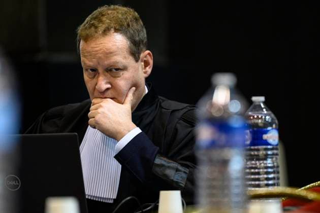 Paolo and Antonino Falzone Trial 18 05 2026 MONS, BELGIUM - MAY 18 : Lawyer Julien Cowez pictured on May 18, 2026 in Mons, Belgium, 18 05 2026 Mons Belgium  Copyright: xPhilipxReynaersx