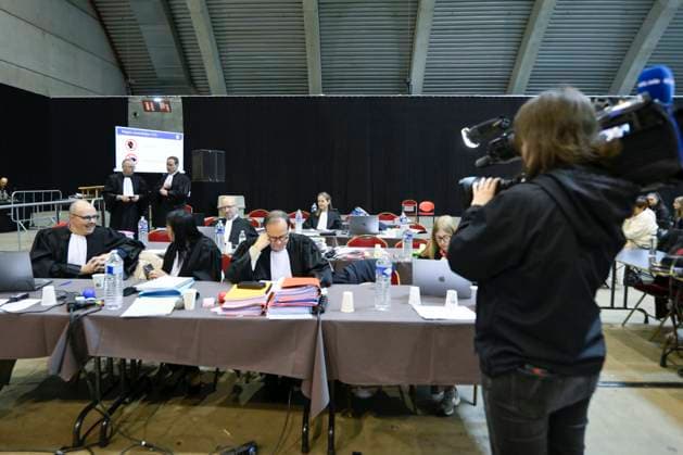Paolo and Antonino Falzone Trial 18 05 2026 MONS, BELGIUM - MAY 18 : Lawyer Jean-Philippe Mayence (Civil party) pictured on May 18, 2026 in Mons, Belgium, 18 05 2026 Mons Belgium  Copyright: xPhilipxReynaersx