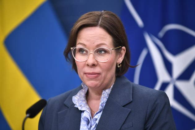STOCKHOLM, SWEDEN 20260518 Minister for Foreign Affairs Maria Malmer Stenergard M during a press briefing ahead of the NATO foreign ministers meeting in Helsingborg May 21 22 STOCKHOLM SWEDEN x12060x  Copyright: xLarsxSchröder TTx PRESSTRÄFF OM NATOMÖTE 3lqnDE4hdwk