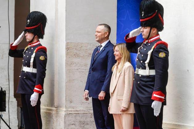 Italy, Rome, 18 May, 2026: Chigi Palace, italian Prime Minister Giorgia Meloni receives Karol Tadeusz Nawrocki, President of Poland Italy, Rome, 18 May, 2026: Chigi Palace, italian Prime Minister Giorgia Meloni receives Karol Tadeusz Nawrocki, President of Poland., Credit:Stefano Carofei Agenzia Sintesi Avalon Italy, Rome  Copyright: xStefanoxCarofeix xAgenziaxSintesix xAvalonx 1100036948