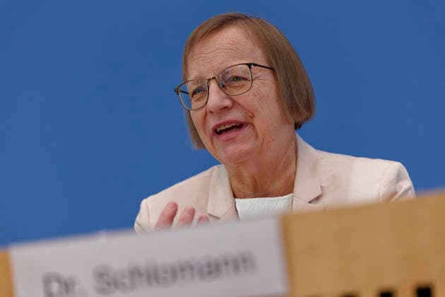 Review report on greenhouse gas emissions 2025 2026 04 24 Germany, Berlin Federal Press Conference The Expert Council for Climate Issues ERK presents its review report on the calculation of German greenhouse gas emissions for the year 2025 and the projection data for 2026 In the picture Dr. Barbara Schlomann, Fraunhofer Institute for Systems and Inno