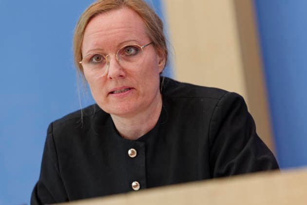Review report on greenhouse gas emissions 2025 2026 04 24 Germany, Berlin Federal Press Conference The Expert Council for Climate Issues ERK presents its review report on the calculation of German greenhouse gas emissions for the year 2025 and the projection data for 2026 In the picture Prof Dr Tanja Kneiske, Fraunhofer