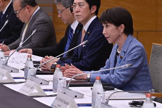 Japan PM Takaichi Meets UN Secretary-General Guterres in Tokyo TOKYO, JAPAN - MAY 18: Japanese Prime Minister Sanae Takaichi attends a meeting with United Nations Secretary-General Antonio Guterres (not seen) at the Prime Minister’s Office on May 18, 2026, in Tokyo, Japan. Secretary-General Guterres is visiting Japan for high-level meetings and United Nations-related events through May 20. David Mareuil Anadolu Tokyo Japan. Editorial use only. Please get in touch for any other usage.  Copyright: x2026xAnadoluxDavidxMareuilx