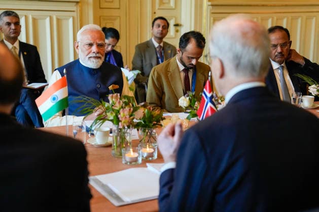 Indian Prime Minister Narendra Modi visits Norway Oslo, Norway 20260518 Prime Minister Jonas Gahr Store meets Indian Prime Minister Narendra Modi at the governments representation facility in Oslo on Monday Photo Fredrik Varfjell NTB POOL Oslo Norway aeJAkkA7fPA EDITORIAL USE ONLY Ref POLaeJAkkA7fPA jpg  Copyright: xFredrikxVarfjellx xNTBx