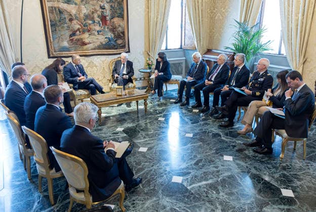 May 18, 2026, Rome, Rome, Italy: President Sergio Mattarella during talks with Karol Nawrocki, President of the Republic of Poland. Rome, 18 05 2026 Rome Italy  - ZUMAa289 20260518_zia_a289_025 Copyright: xPaulxGiandottix
