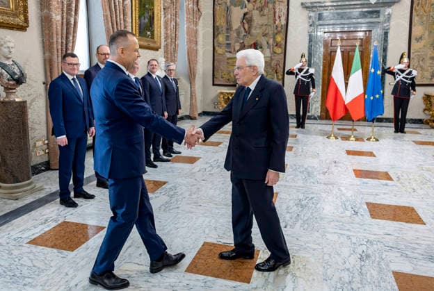 May 18, 2026, Rome, Rome, Italy: President Sergio Mattarella with Karol Nawrocki, President of the Republic of Poland. Rome, May 18, 2026 Rome Italy  - ZUMAa289 20260518_zia_a289_026 Copyright: xPaulxGiandottix