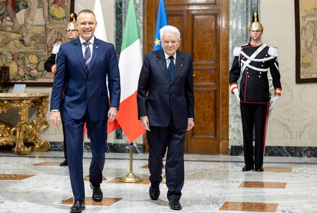 May 18, 2026, Rome, Rome, Italy: President Sergio Mattarella with Karol Nawrocki, President of the Republic of Poland. Rome, May 18, 2026 Rome Italy  - ZUMAa289 20260518_zia_a289_028 Copyright: xPaulxGiandottix