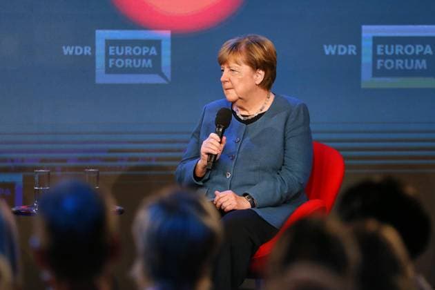 Berlin, Germany, 18 05 2026 Station Digital Fair Re publica 2026 Former Chancellor Angela Merkel in the WDR Europaforum program Copyright: xdtsxNachrichtenagenturx dts_119152