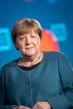 Former German Chancellor Angela Merkel at the WDR Europaforum as part of the re publica 2026 digital conference re publica 2026 in Berlin, Berlin Berlin Germany Event location STATION