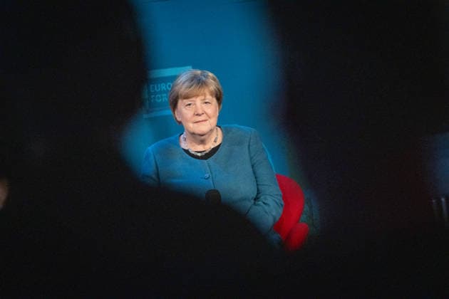 Former German Chancellor Angela Merkel at the WDR Europaforum as part of the re publica 2026 digital conference re publica 2026 in Berlin, Berlin Berlin Germany Event location STATION