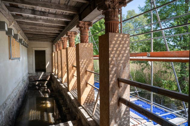 Art Culture Architecture History 18 05 2026 Potsdam State Capital Brandenburg Prussian Palaces and Gardens Foundation Berlin Brandenburg Topping-out ceremony Roman baths in Potsdams Sanssouci Park to be extensively renovated Potsdam GER
