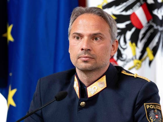 20260518 Pressekonferenz Rueckblick auf die ESC-Woche aus polizeilicher Sicht WIEN, OESTERREICH - MAI 18: Polizeivizepraesident Dieter Csefan bei der Pressekonferenz - Rueckblick auf die ESC-Woche aus polizeilicher Sicht im Bundesministerium fuer Inneres am 18. Mai 2026 in Wien, Oesterreich. 260518_SEPA_10_009 Copyright: xMichaelxIndrax SEPAxMedia