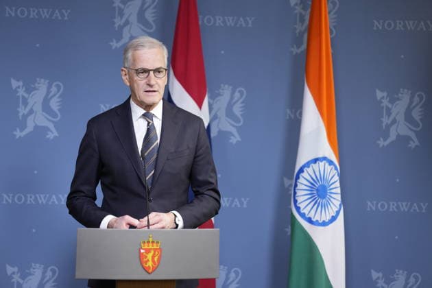Indian Prime Minister Narendra Modi visits Norway Oslo, Norway 20260518 Indian Prime Minister Narendra Modi and Prime Minister Jonas Gahr Store hold a press conference after their meeting at the governments representation facility in Oslo on Monday Photo Fredrik Varfjell NTB POOL Oslo Norway zISUdRraa 0 EDITORIAL USE ONLY Ref POLzISUdRraa 0 jpg  Copyright: xFredrikxVarfjellx xNTBx