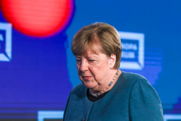 Angela Merkel, former German Chancellor at the WDR Europaforum at the Re publica digital trade fair under the motto Never Gonna Give You Up opens at The Station on 18 05 26 in Berlin Angela Merkel speaks at the Re publica 2026 in Berlin