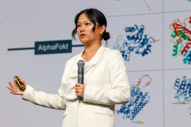 Karen Hao at the Re publica digital trade fair under the motto Never Gonna Give You Up opens at The Station on 18 05 26 in Berlin Angela Merkel speaks at Re publica 2026 in Berlin