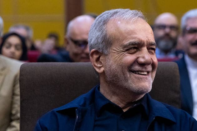 President Masoud Pezeshkian speaks at a gathering of public relations officials in Tehran, Iran - 18 May 2026 Iranian President Masoud Pezeshkian is seen during a gathering of public relations officials in Tehran. Tehran Iran Copyright: xFoadxAshtarix xSOPAxImagesx FASHTARI-8070