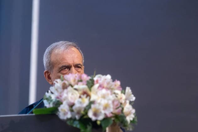President Masoud Pezeshkian speaks at a gathering of public relations officials in Tehran, Iran - 18 May 2026 Iranian President Masoud Pezeshkian is seen during a gathering of public relations officials in Tehran. Tehran Iran Copyright: xFoadxAshtarix xSOPAxImagesx FASHTARI-8827