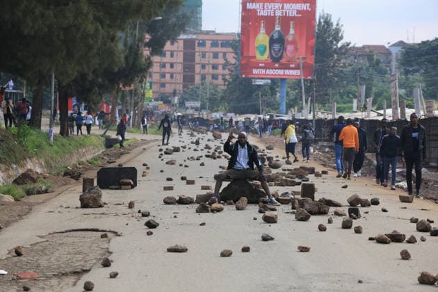 Protest against rising fuel in Nairobi NAIROBI, KENYA - MAY 18: Demonstrators block some roads to traffic during a protest against rising fuel in Nairobi, Kenya on May 18, 2026. Lucas Mukasa Anadolu Nairobi Kenya. Editorial use only. Please get in touch for any other usage.  Copyright: x2026xAnadoluxLucasxMukasax