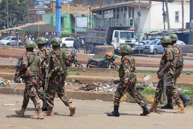 Protest against rising fuel in Nairobi NAIROBI, KENYA - MAY 18: Security forces intervene against the demonstrators during a protest against rising fuel in Nairobi, Kenya on May 18, 2026. Lucas Mukasa Anadolu Nairobi Kenya. Editorial use only. Please get in touch for any other usage.  Copyright: x2026xAnadoluxLucasxMukasax