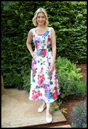 . 18 05 2026. London, United Kingdom. TV presenter Rachel Riley at the opening day of the Chelsea Flower Show in London.  xStephenxLockx xi-Imagesx IIM-26779-0076