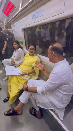 RECORD DATE NOT STATED Delhi CM Rekha Gupta travels in metro under Mera Bharat, Mera Yogdan & Metro Monday campaigns, backing PM Modi s appeal to conserve fuel New Delhi, May 18 (ANI): Delhi Chief Minister Rekha Gupta travels in metro as part of the Mera Bharat, Mera Yogdan and Metro Monday campaigns, supporting Prime Minister Narendra Modi s appeal for fuel conservation, in New Delhi on Monday. (Delhi CMO ANI Video Grab) NEW DELHI Delhi India Copyright: xANIx ANI_20260518177