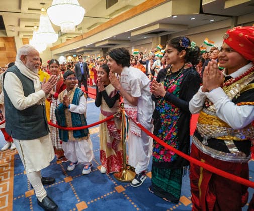 RECORD DATE NOT STATED PM Modi arrives in Norway Oslo Norway , May 18 (ANI): Prime Minister Narendra Modi meets the Indian diaspora on his arrival, in Oslo on Monday. (DPR PMO ANI Photo) Oslo Norway Copyright: xANIx ANI_20260518197