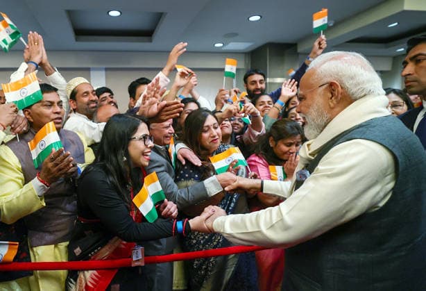 RECORD DATE NOT STATED PM Modi arrives in Norway Oslo Norway , May 18 (ANI): Prime Minister Narendra Modi receives a warm welcome from the members of Indian diaspora, in Oslo on Monday. (DPR PMO ANI Photo) Oslo Norway Copyright: xANIx ANI_20260518218