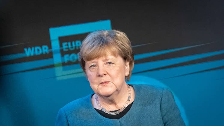 Former German Chancellor Angela Merkel at the WDR Europaforum as part of the re publica 2026 digital conference re publica 2026 in Berlin, Berlin Berlin Germany Event location STATION