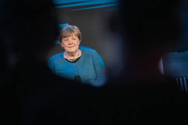 Former German Chancellor Angela Merkel at the WDR Europaforum as part of the re publica 2026 digital conference re publica 2026 in Berlin, Berlin Berlin Germany Event location STATION