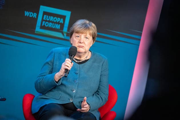 Former German Chancellor Angela Merkel at the WDR Europaforum as part of the re publica 2026 digital conference re publica 2026 in Berlin, Berlin Berlin Germany Event location STATION