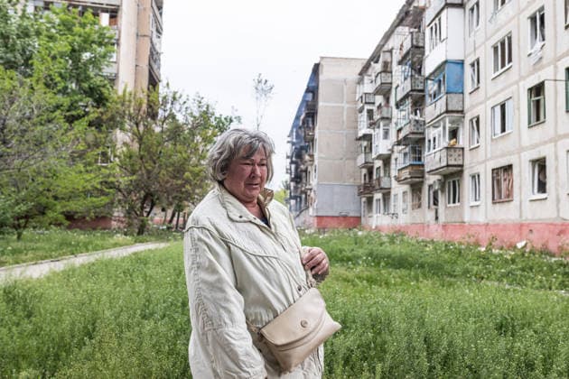 Aftermath of Russian attack in Druzhkivka DRUZHKIVKA, UKRAINE - MAY 18: A woman weeps as she sees her home destroyed following a Russian air strike on a residential area in Druzhkivka, Ukraine, 18 May 2026. Diego Herrera Carcedo Anadolu Druzhkivka Ukraine. Editorial use only. Please get in touch for any other usage.  Copyright: x2026xAnadoluxDiegoxHerreraxCarcedox