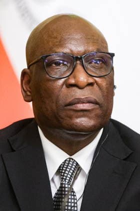 RUSSIA, MOSCOW - MAY 18, 2026: Simeon Oyono Esono Angue, Minister of Foreign Affairs, International Cooperation, and Diaspora of Equatorial Guinea, during a press conference following a meeting with Russia s Foreign Minister Sergei Lavrov at the Reception House of the Russian Foreign Ministry. Mikhail Sinitsyn TASS  92682184