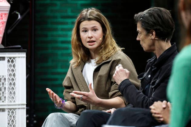 Luisa Neubauer at the talk on Stage 2 at the re publica 2026 digital trade fair at Station Berlin Berlin, 18 05 2026 Foto:xAgenturxWehnertx xGränzdörferx xFuturexImagex neubauer_6522