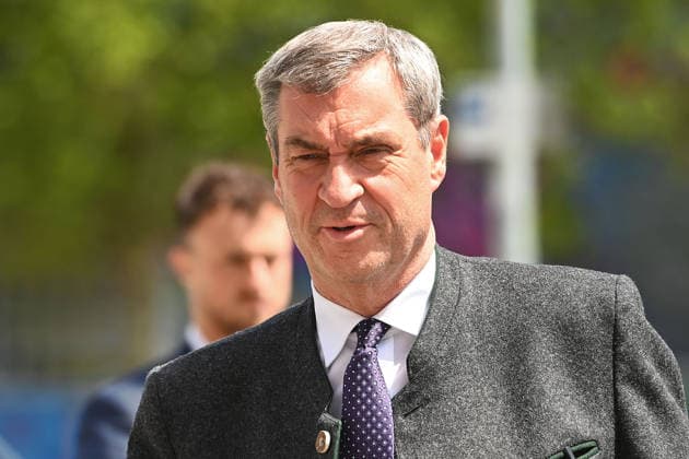 Arrival Markus SOEDER Ministerpraesident Bavaria and CSU Chairman single image,cropped single motif,portrait,portrait opening criminal justice center at Leonrodplatz in Munich on 18 05 2026