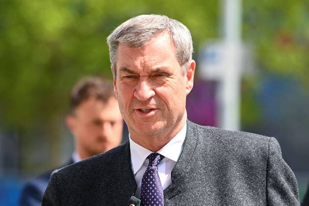 Arrival Markus SOEDER Ministerpraesident Bavaria and CSU Chairman single image,cropped single motif,portrait,portrait opening criminal justice center at Leonrodplatz in Munich on 18 05 2026
