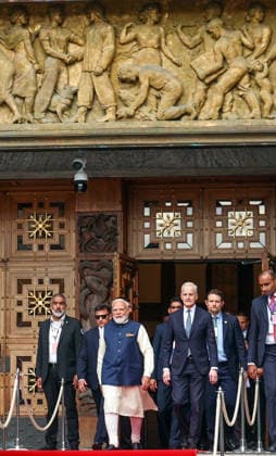 RECORD DATE NOT STATED PM Modi and the prime minister of Norway Jonas Gahr Store at the Oslo City Hall Oslo Norway , May 18 (ANI): Prime Minister Narendra Modi and Prime Minister of Norway Jonas Gahr Store at the Oslo City Hall, in Oslo on Monday. (@narendramodi X ANI Photo) Oslo Norway Copyright: xANIx ANI_20260518544