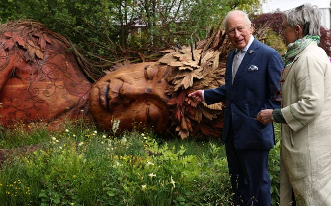 . 18 05 2026. London, United Kingdom. King Charles III and Queen Camilla at the Chelsea Flower Show in London.  xPoolx xi-Imagesx IIM-26784-0013