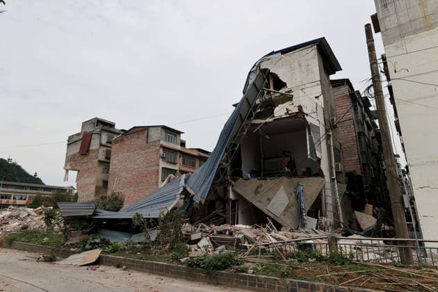 LIUZHOU, CHINA - MAY 18: Destroyed buildings and debris are seen after a 5.2-magnitude earthquake on May 18, 2026 in Liunan District, Liuzhou City, Guangxi Zhuang Autonomous Region of China. A 5.2-magnitude earthquake struck Liuzhou, a city in south China s Guangxi Zhuang Autonomous Region, early Monday, leaving three people missing and four others hospitalized, local authorities said.  Copyright: xVCGx 111642449220