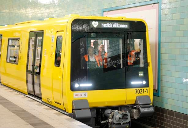 Germany, Berlin, New cars for the U5 to U9 lines, Official handover of the new underground trains to passengers