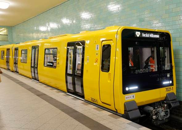 Germany, Berlin, New cars for the U5 to U9 lines, Official handover of the new underground trains to passengers