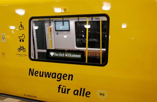 Germany, Berlin, New cars for the U5 to U9 lines, Official handover of the new underground trains to passengers