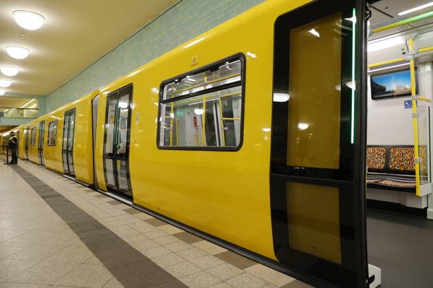 Germany, Berlin, New cars for the U5 to U9 lines, Official handover of the new underground trains to passengers