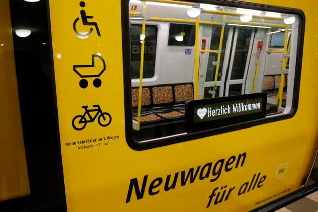 Germany, Berlin, New cars for the U5 to U9 lines, Official handover of the new underground trains to passengers