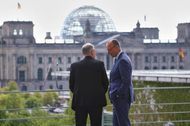 Berlin, Germany, 19 05 2026 Federal Chancellery Reception for the President of the Swiss Confederation Guy Parmelin and Federal Chancellor Friedrich Merz CDU Copyright: xdtsxNachrichtenagenturx dts_119422