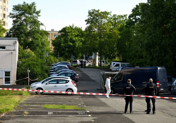 19 05 2026, xpsx, local Hanau murder of woman, v l murder August Schärtner Straße, Hanau Hessen Germany DEU