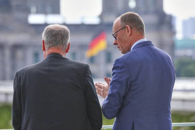 Berlin, Germany, 19 05 2026 Federal Chancellery Reception for the President of the Swiss Confederation Guy Parmelin and Federal Chancellor Friedrich Merz CDU Copyright: xdtsxNachrichtenagenturx dts_119432