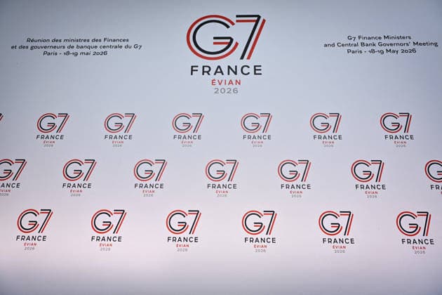 G7 Finance Ministers Meeting in Paris FA This photograph the logo of the G7 Finance Ministers Meeting at the French Economy and Finance Ministry in Paris on May 19, 2026. Photo by Firas Abdullah ABACAPRESS.COM Paris Ile-de-France France  Copyright: xAbdullahxFiras ABACAx