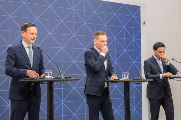 photonews at Wien, 19 05 2026 Ahead of tomorrows National Council meeting on 20 May, the governments parliamentary group leaders invite you to a preview of the agenda PHOTO ÖVP parliamentary gr