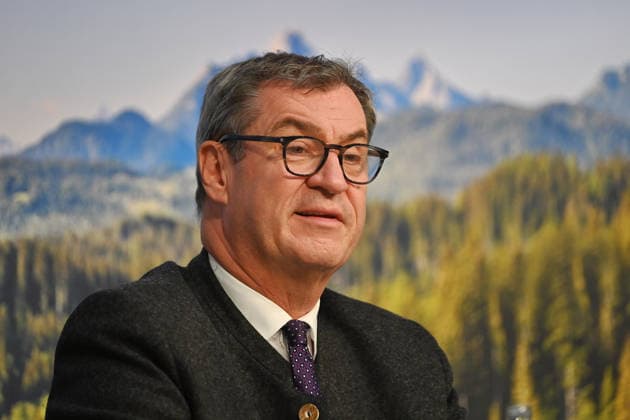 Markus SOEDER Ministerpraesident Bavaria and CSU Chairman, single picture, cropped single motif, portrait, portrait, portrait press conference of the Bavarian State Government after cabinet meeting on 19 05 2026 in the Prinz Carl Palais in Munich
